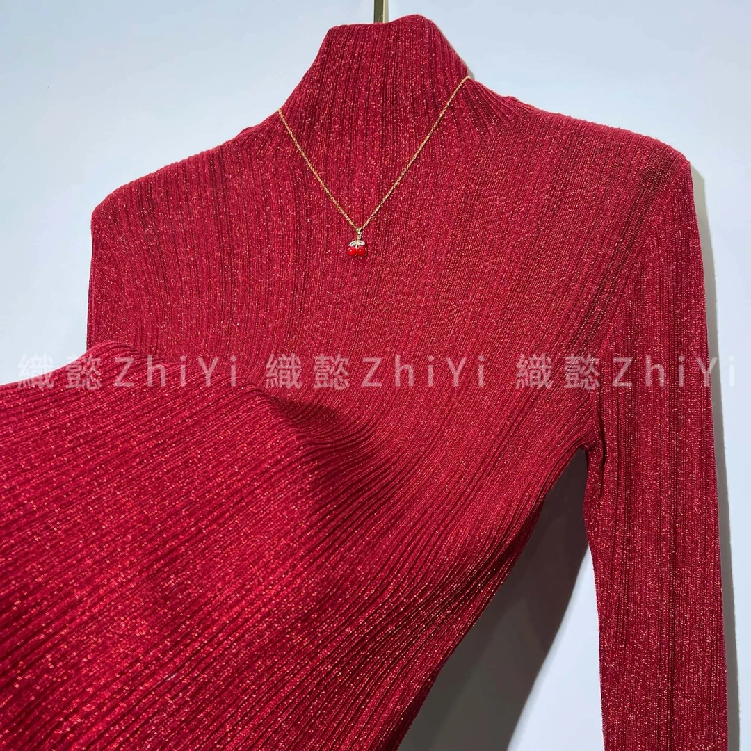 織懿ZHIYI •（铃木）2024意大利进口水晶纱时尚百搭显瘦上衣