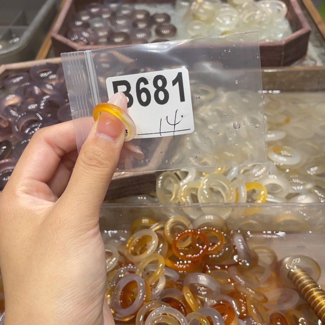 玛瑙/玉髓未镶嵌戒指681