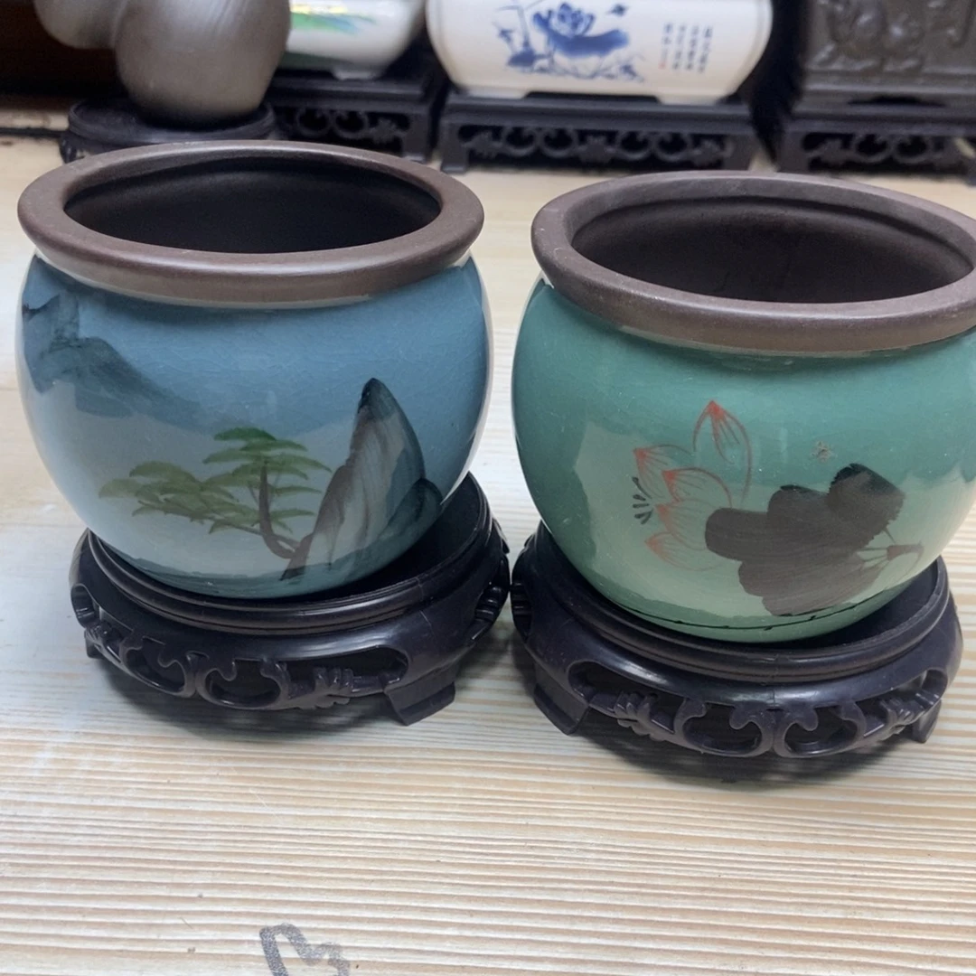瓷片陶瓷花盆陶瓷艺术