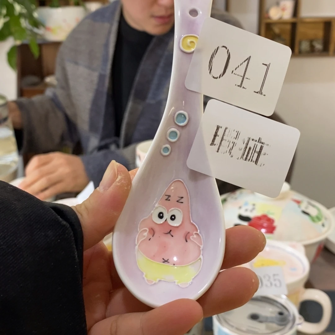 瓷片景德镇釉下彩手绘