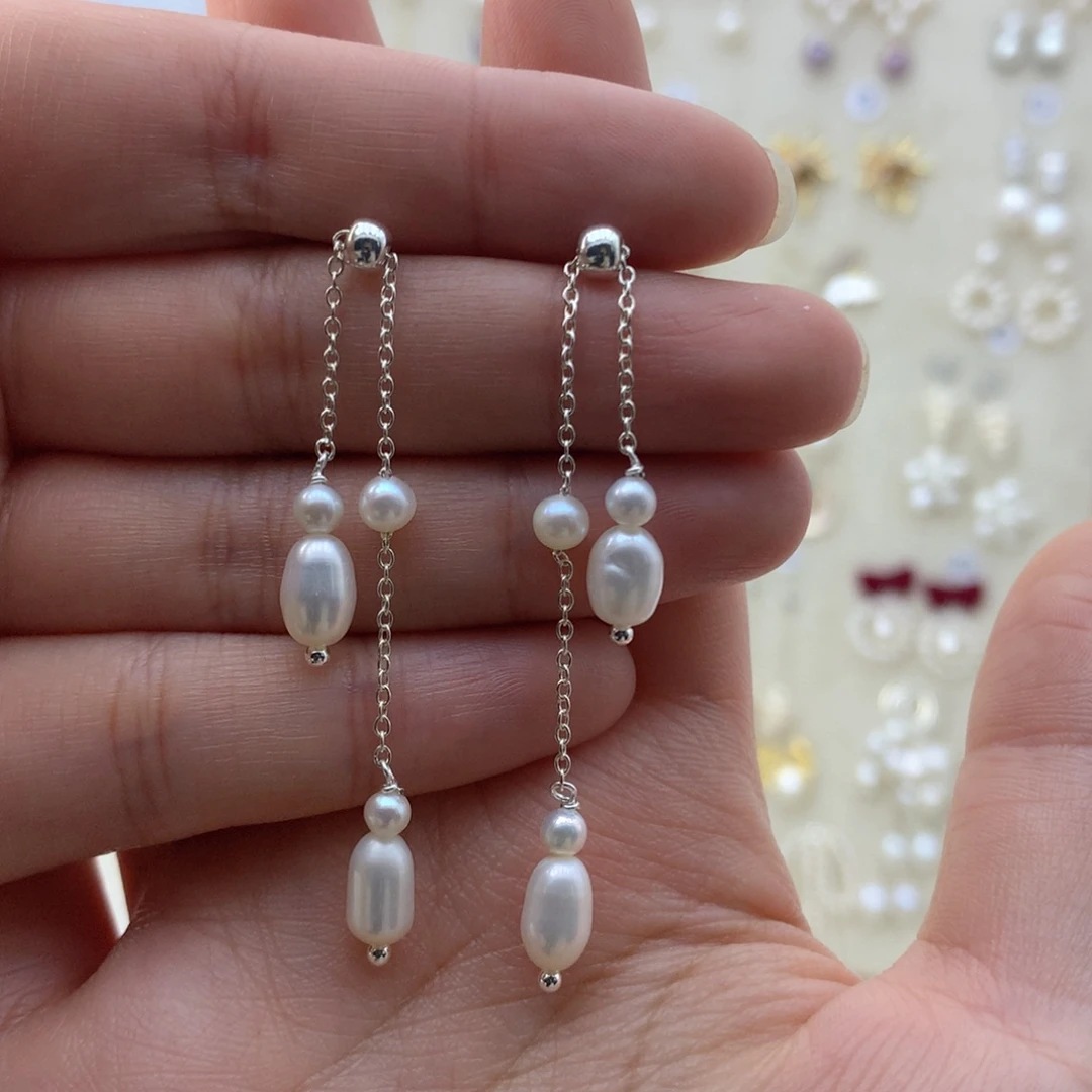 耳饰淡水珍珠合金