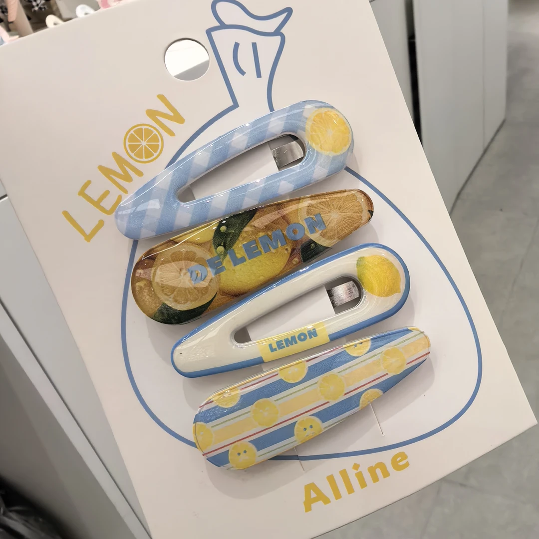 C265黄色柠檬掰掰夹一卡四个