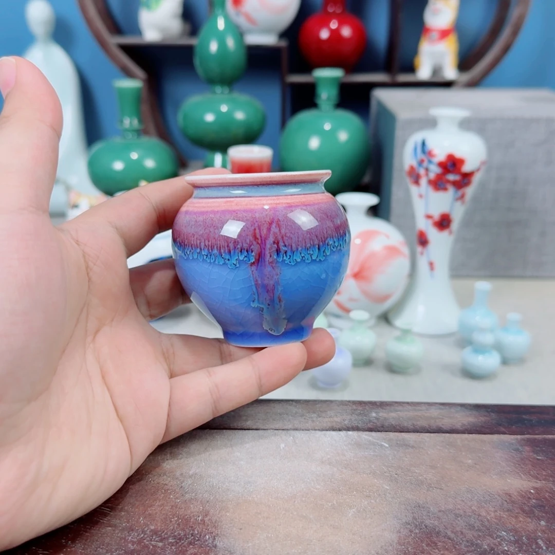 陶瓷手工小花器摆件