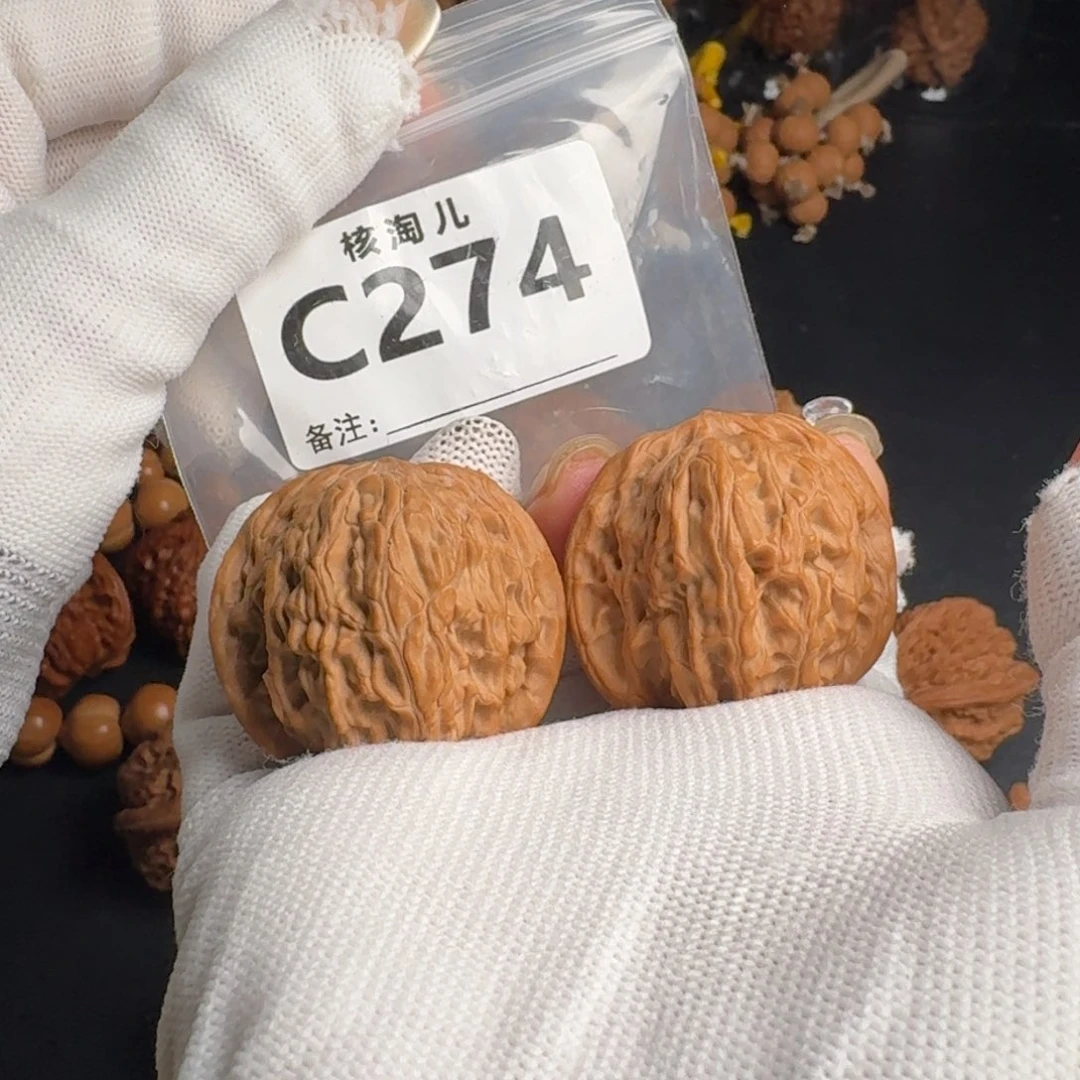 把件文玩核桃38磨盘C274