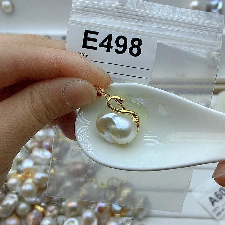 淡水珍珠颈饰银S925镶嵌