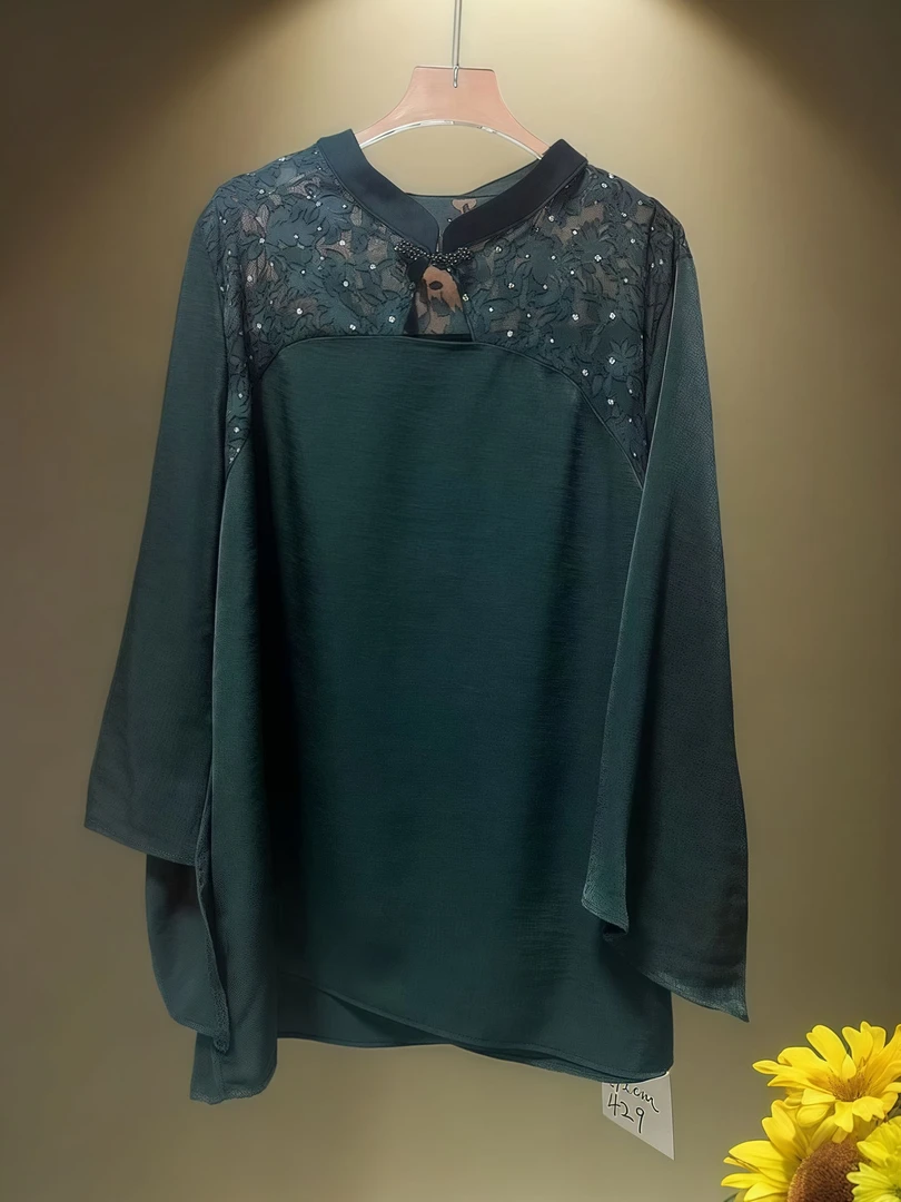 长袖百搭时尚气质休闲女士黑色设计师轻奢上衣429