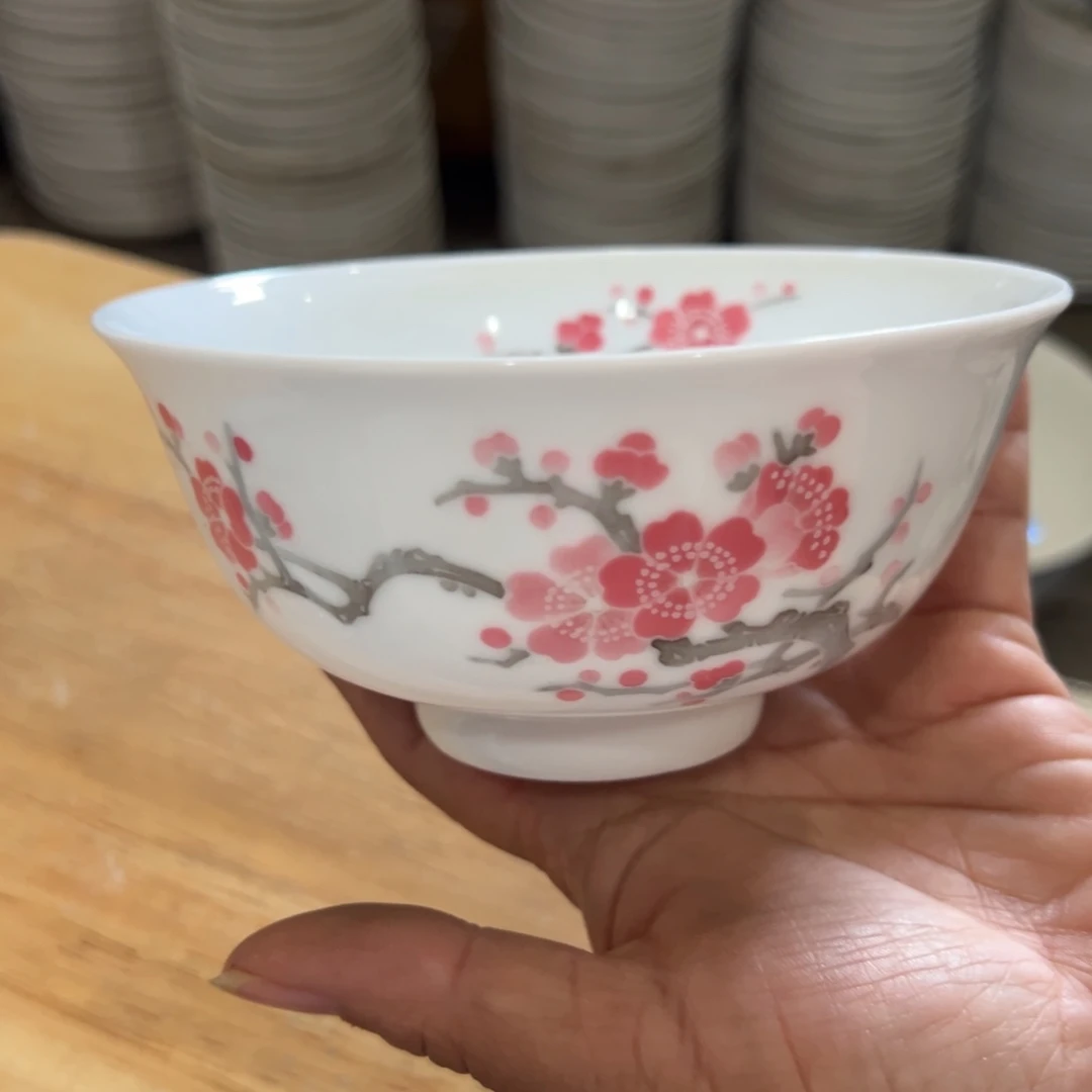 醴陵高温瓷米饭碗12cm