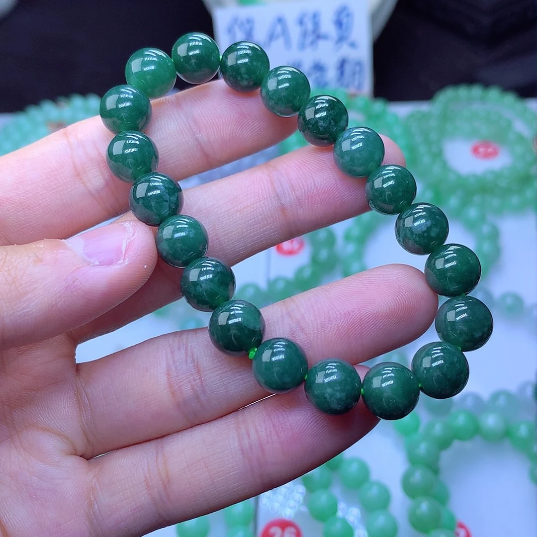 翡翠毛衣链未镶嵌