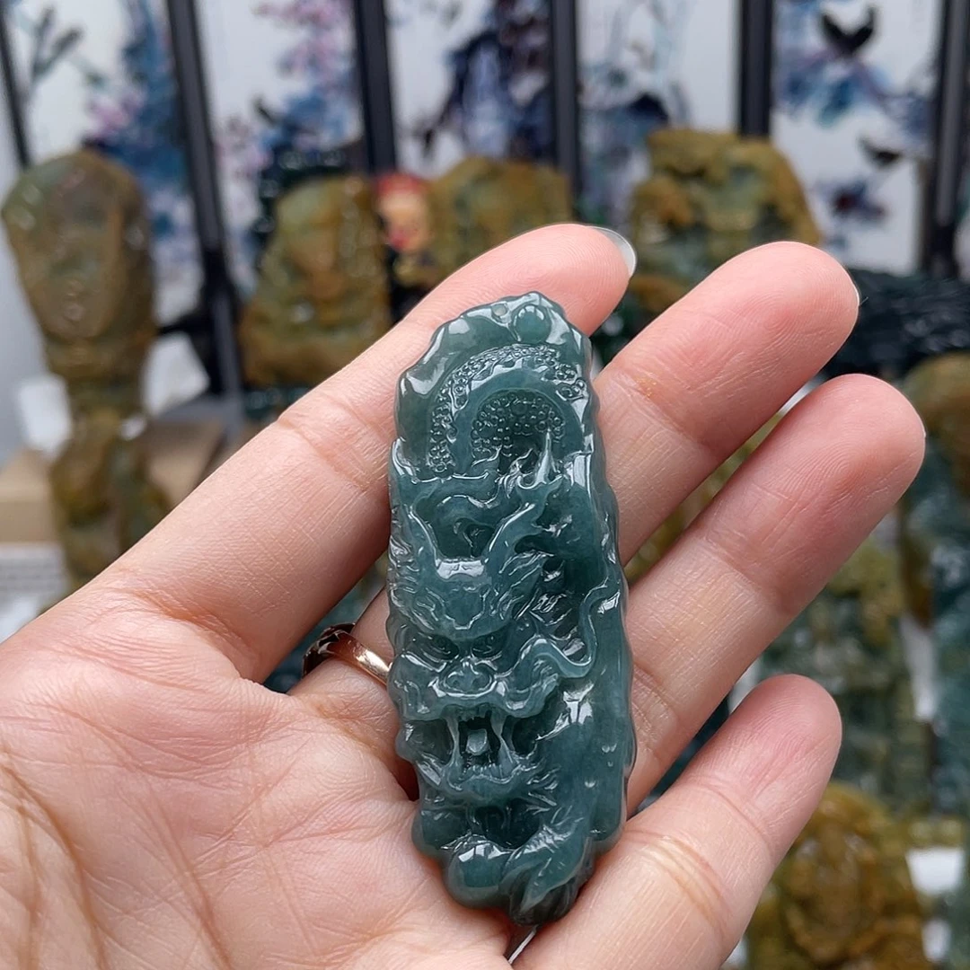 翡翠未镶嵌颈饰天然翡翠a货历