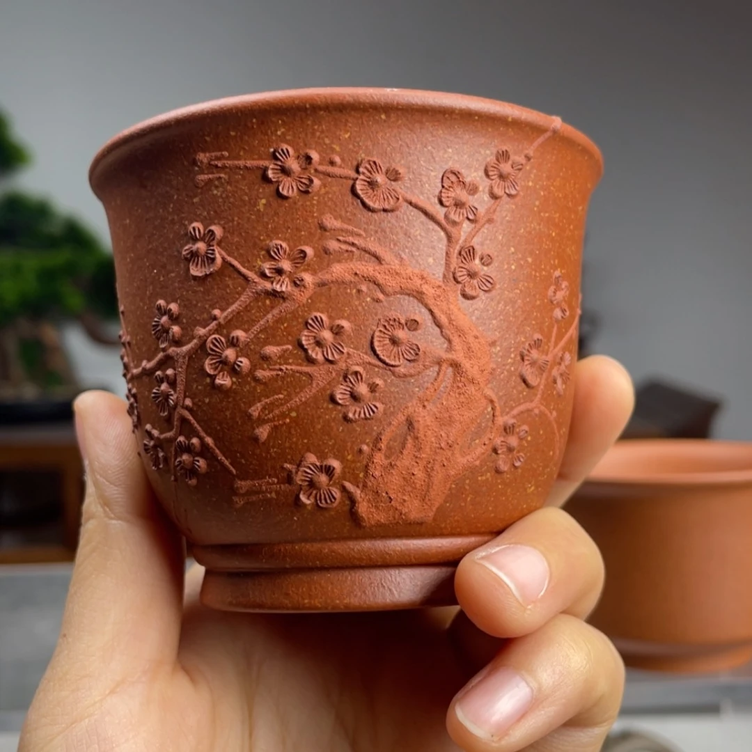 【闪购商品】紫砂茶壶静**言红降坡主人杯容量150cc