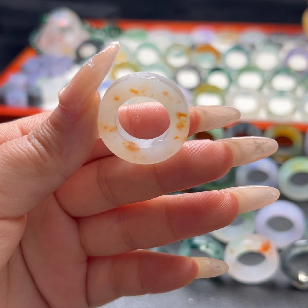 崔***石定制翡翠未镶嵌桂花糕