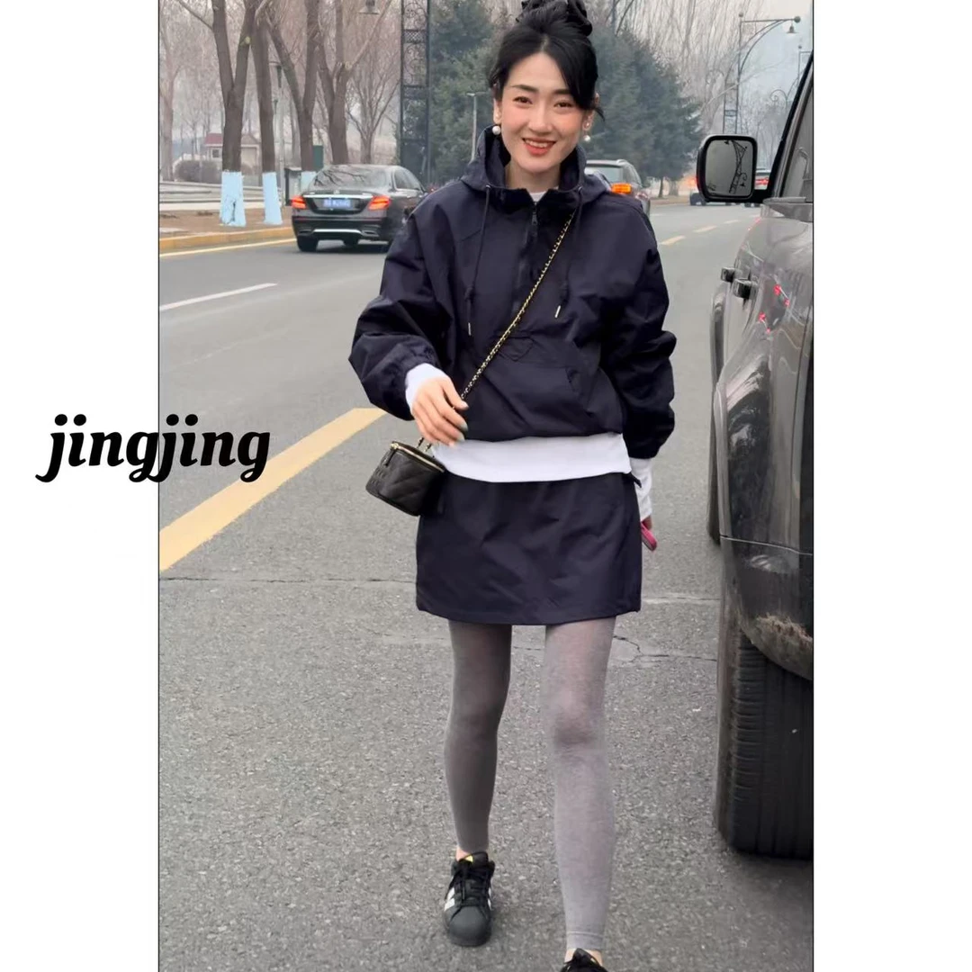 春季新款休闲百搭半裙套装（5508）