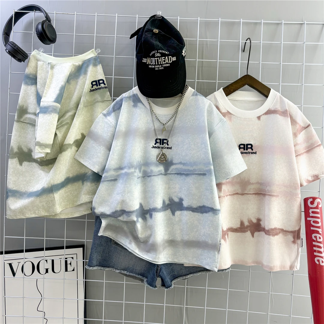 男童2025夏季新款纯棉T恤衫儿童半袖渐变打底衫宝宝上衣夏款宽松