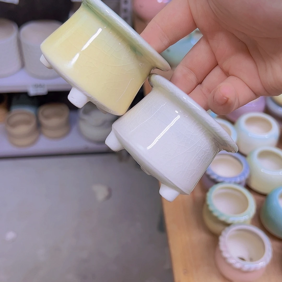 陶瓷花盆当场满12包邮