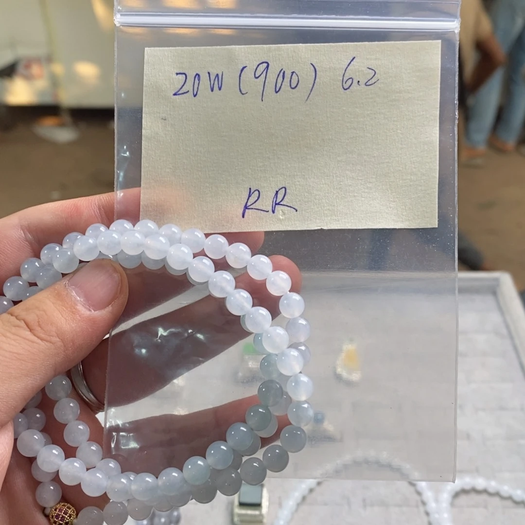 定制翡翠未镶嵌R*R天然翡翠白月光