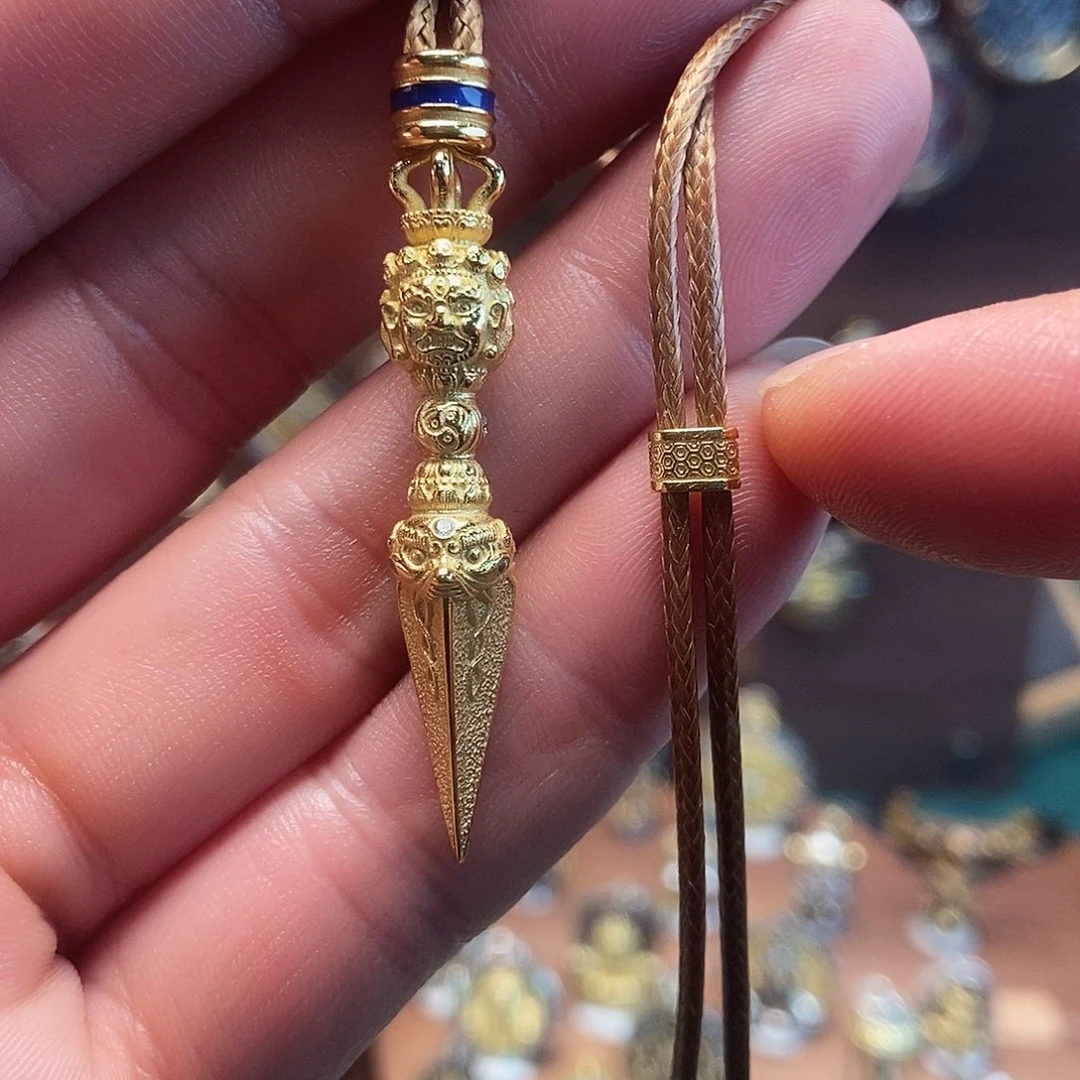 纯银纯银金刚橛吊坠