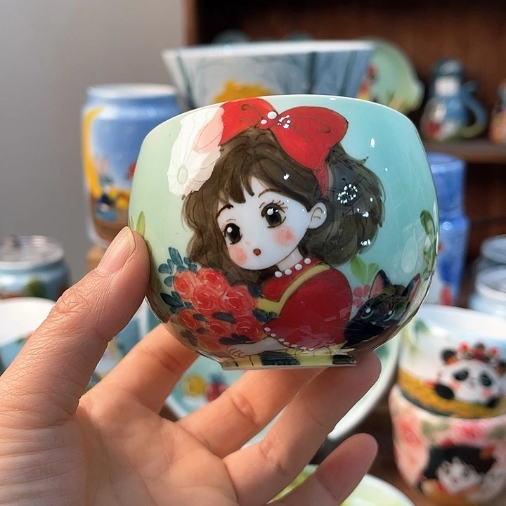 陶景德镇釉下手绘陶瓷
