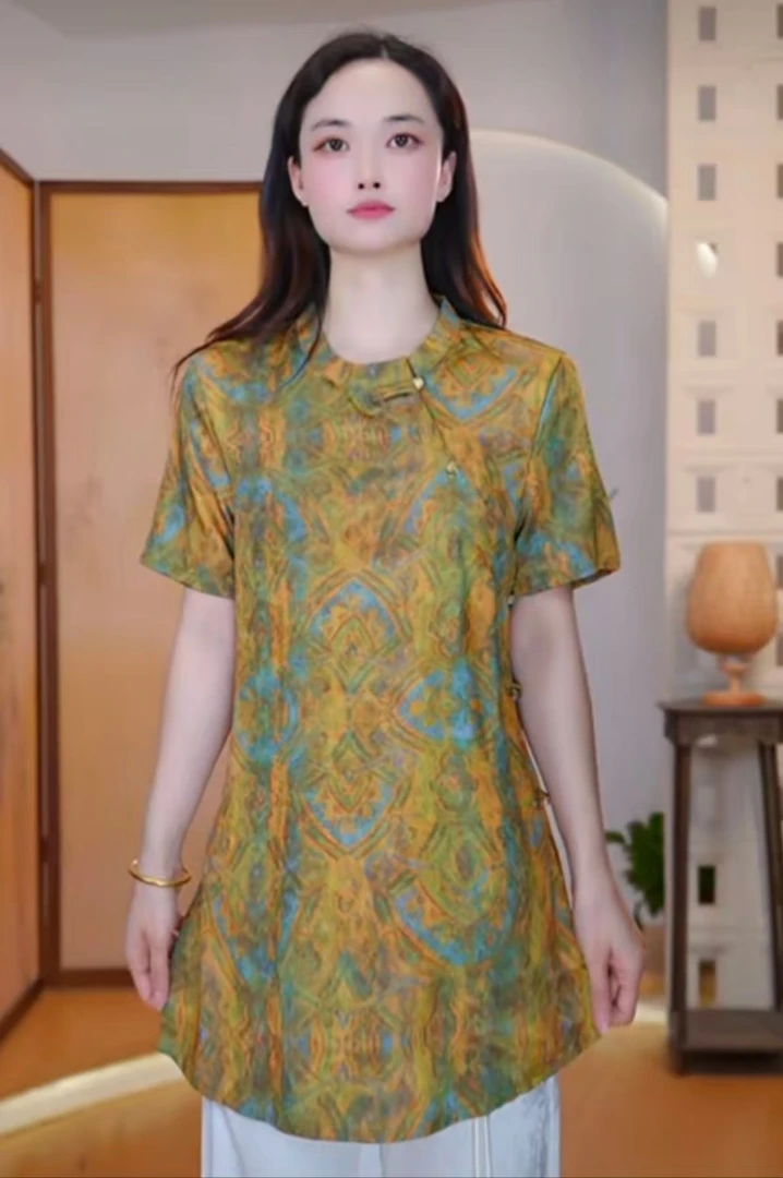 [荷韵]新中式国风夏季新款上新洋气时尚气质显瘦上衣-13