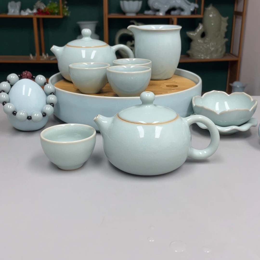 瓷赵琳老师手工西施壶带礼盒送杯子