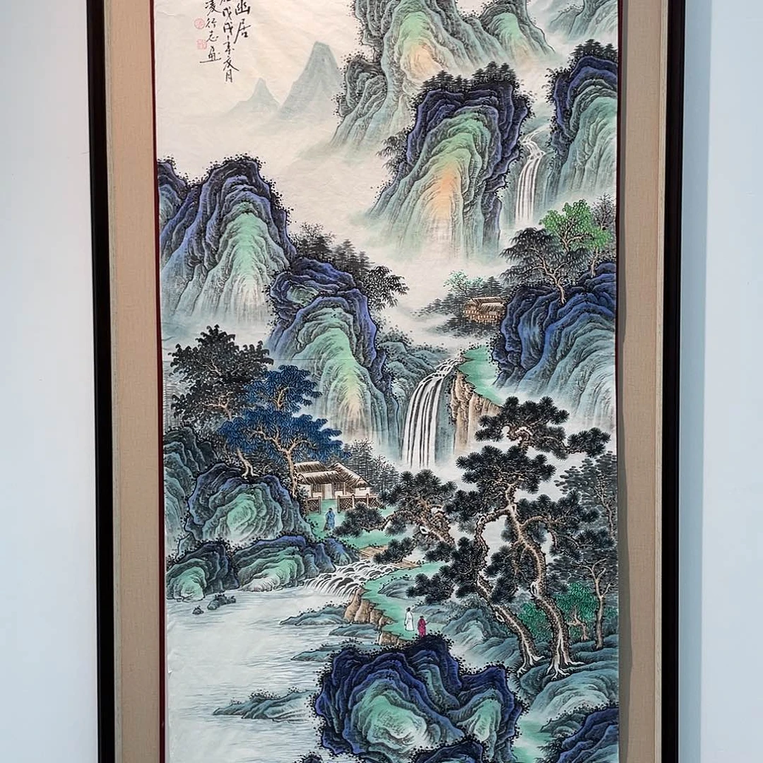 国画凌行志手绘作品