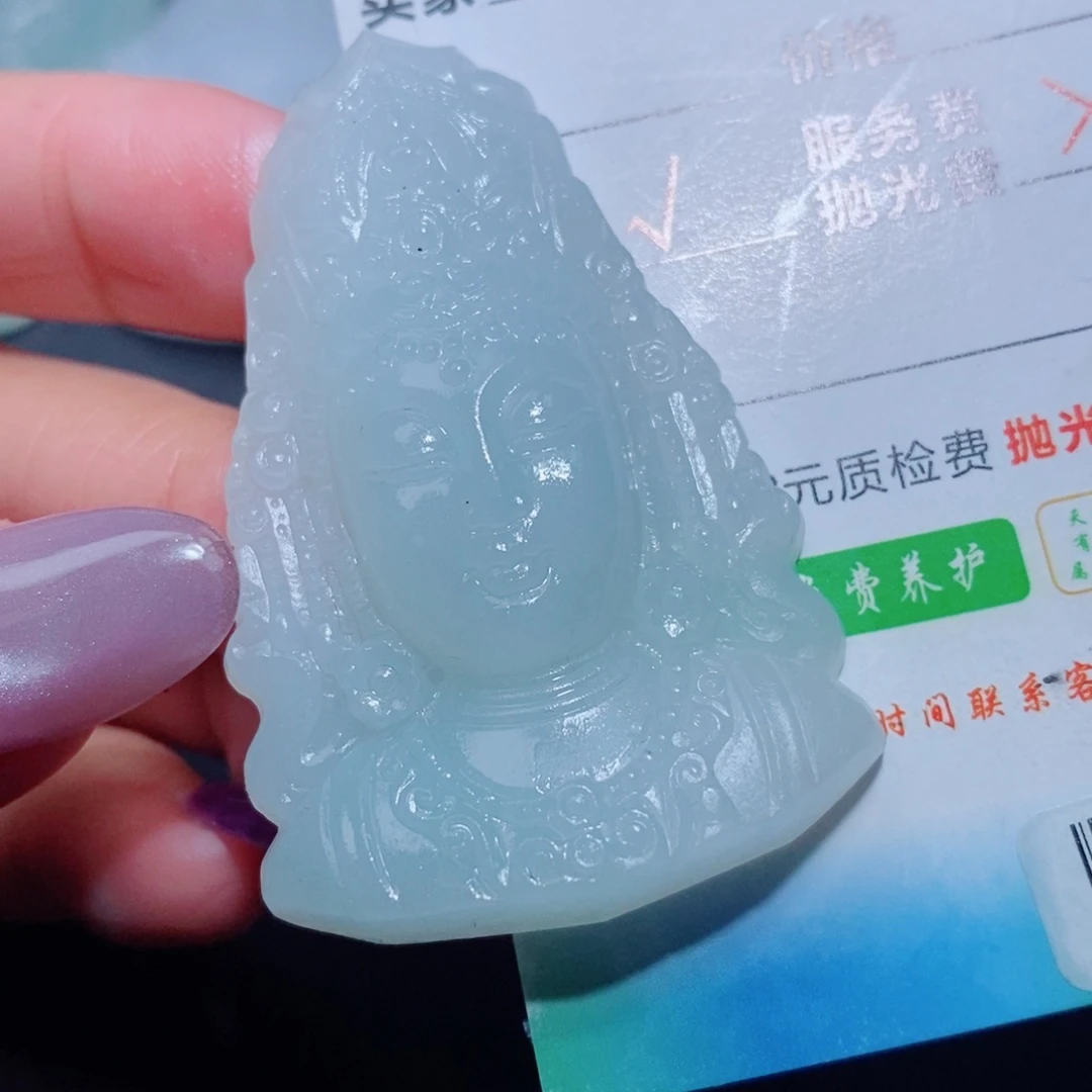 定制翡翠未镶嵌定制翡翠毛货挂件