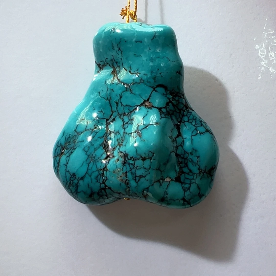 绿松石未镶嵌挂件