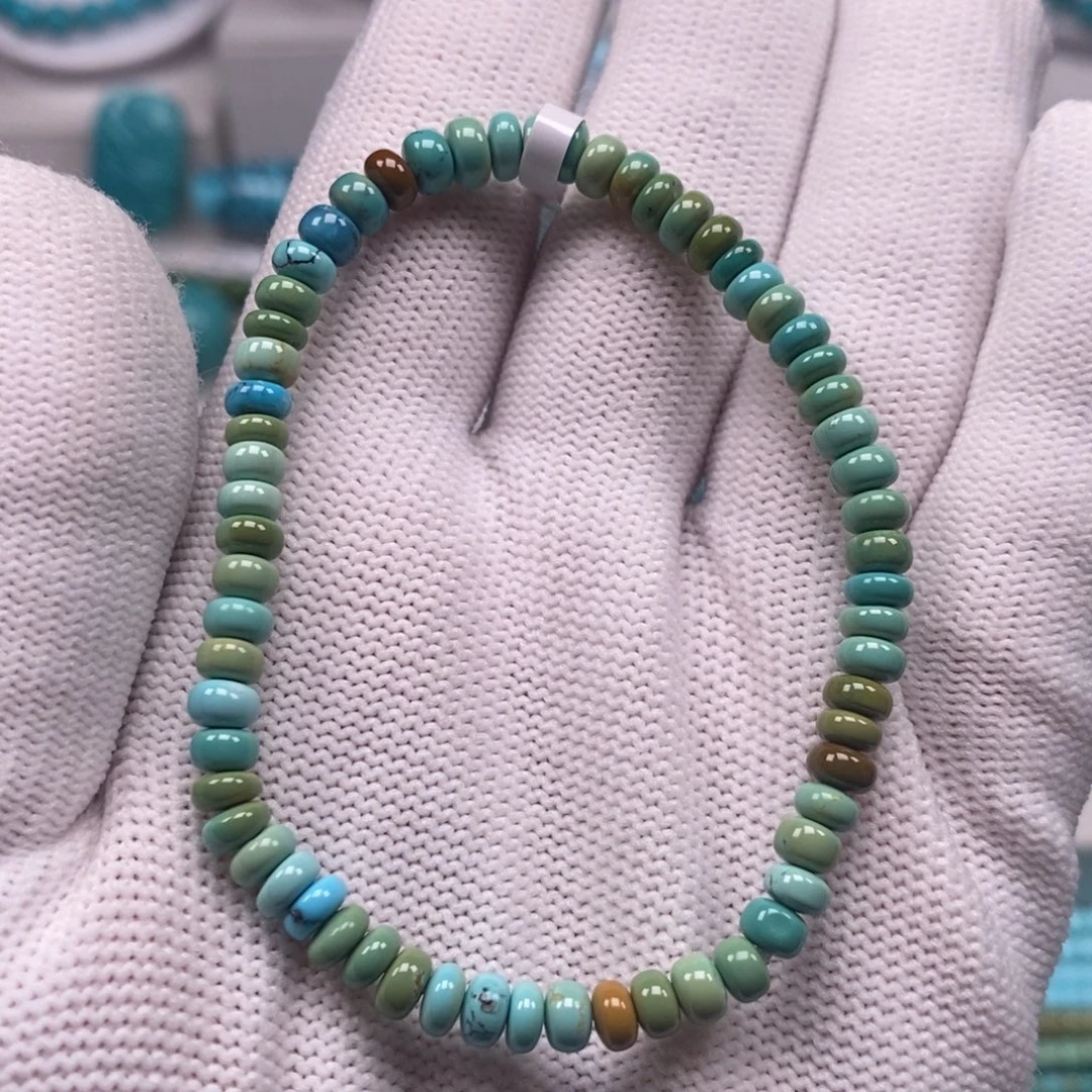 绿松石未镶嵌原矿纯干料绿松石