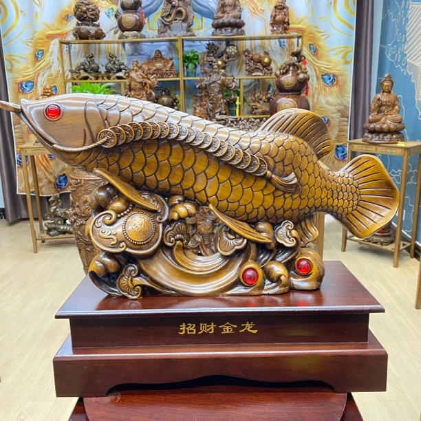 招财金龙鱼中式家居装饰摆件
