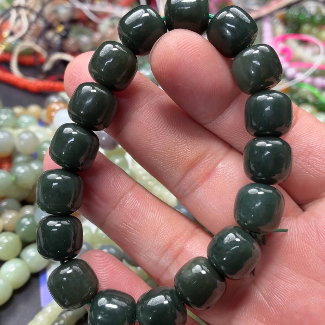 和田玉未镶嵌手链