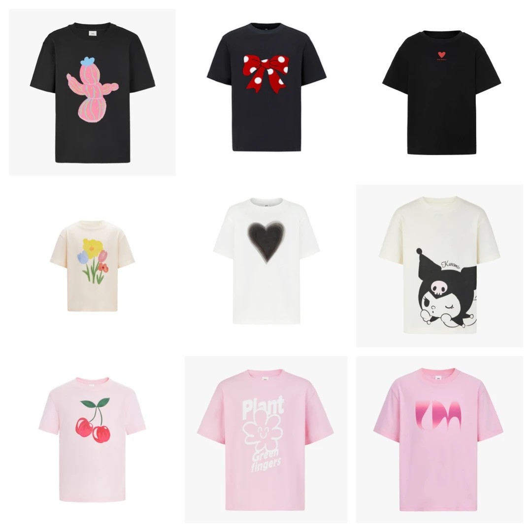 little moco-女童男童夏季时尚百搭短袖集合链接#KBE1TEET15