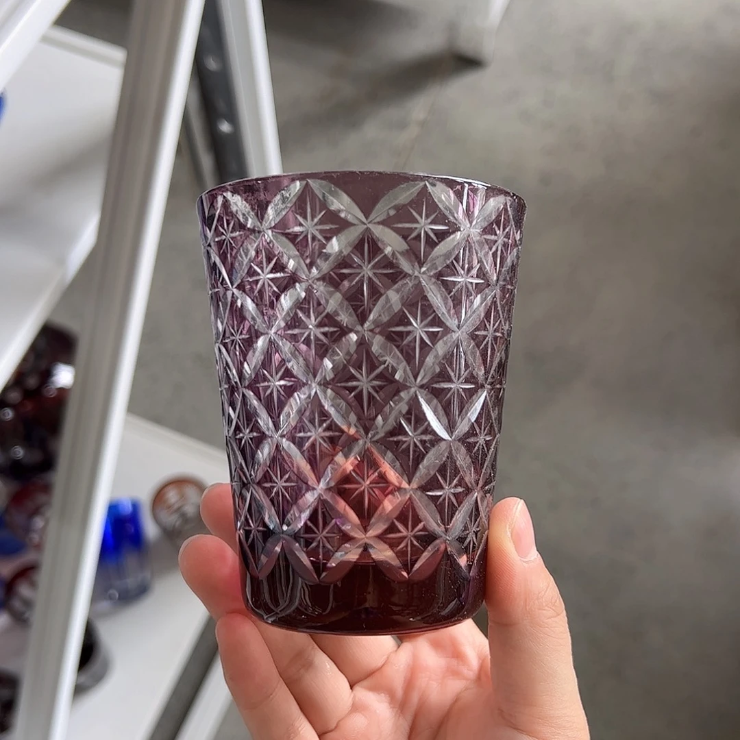 水晶玻璃高脚款微瑕一个