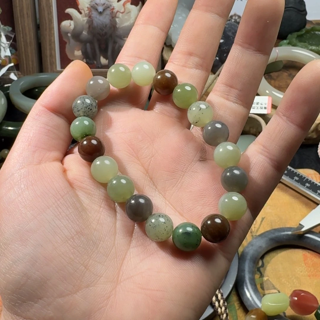 和田玉手串10未镶嵌