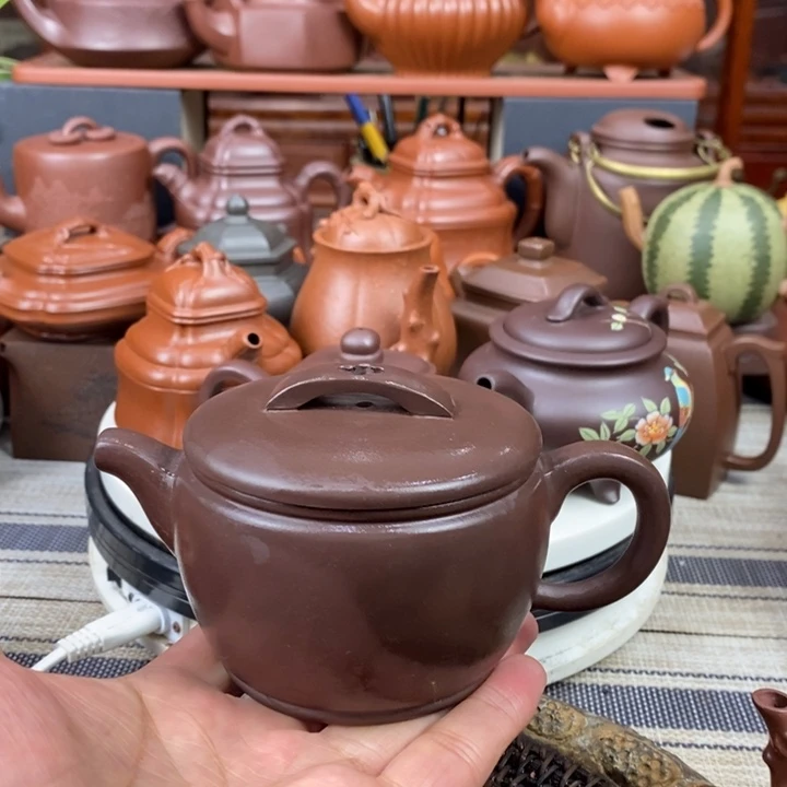 紫砂茶壶汉瓦150-230cc原矿老紫泥特价