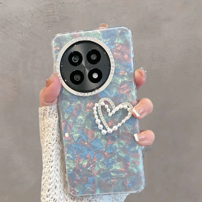 适用oppo一加13手机壳pjz110透明简约新款女款全包防摔爱心高级感