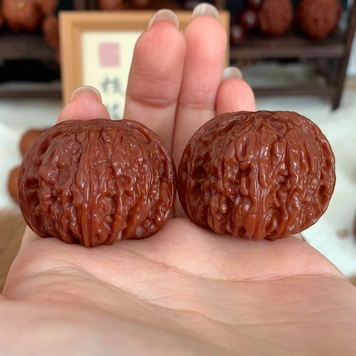 文玩核桃把件凸*40全品磨盘