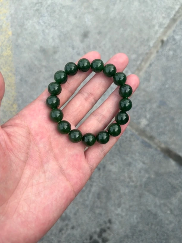 和田玉和田玉碧玉手串