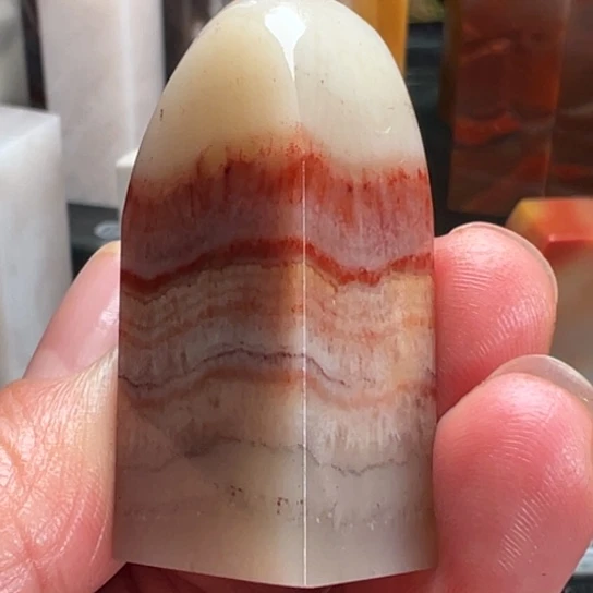 老挝石彩虹纹杜陵