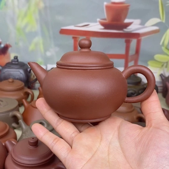 紫砂茶壶风釉160cccccc羊角山紫泥