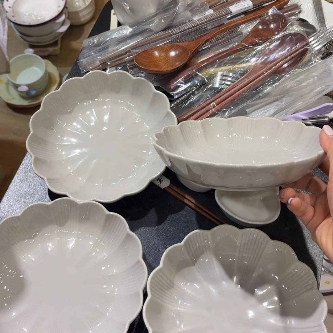 瓷四个7寸深盘四个