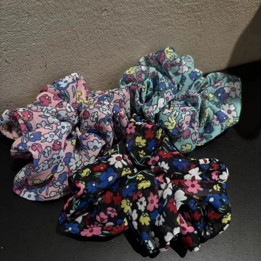 韩国小碎花发圈T676