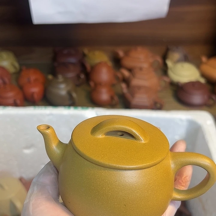 紫砂茶壶宜兴紫砂壶黄金段