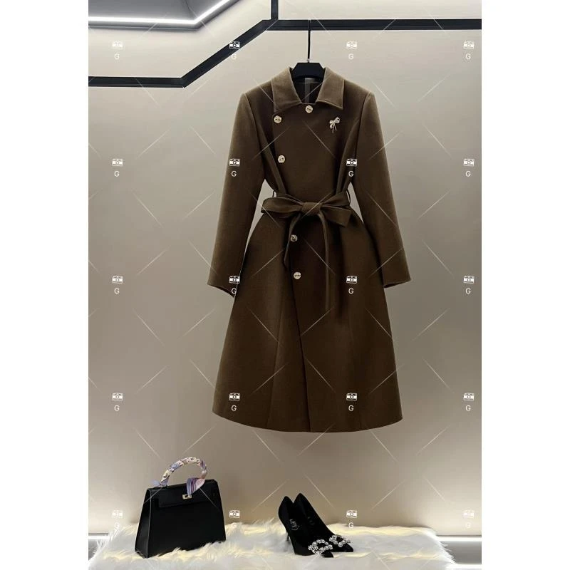 秋冬气质小香风时尚设计师中长款外套 GS-57571