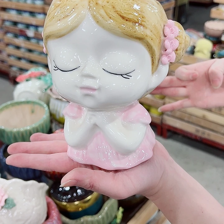 有孔，凑单福利满10元发货陶瓷多肉花盆！