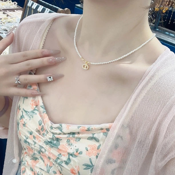 铜合金仿珍珠吊坠 小米珠 （005）小猪鼻子 高级感休闲简约百搭