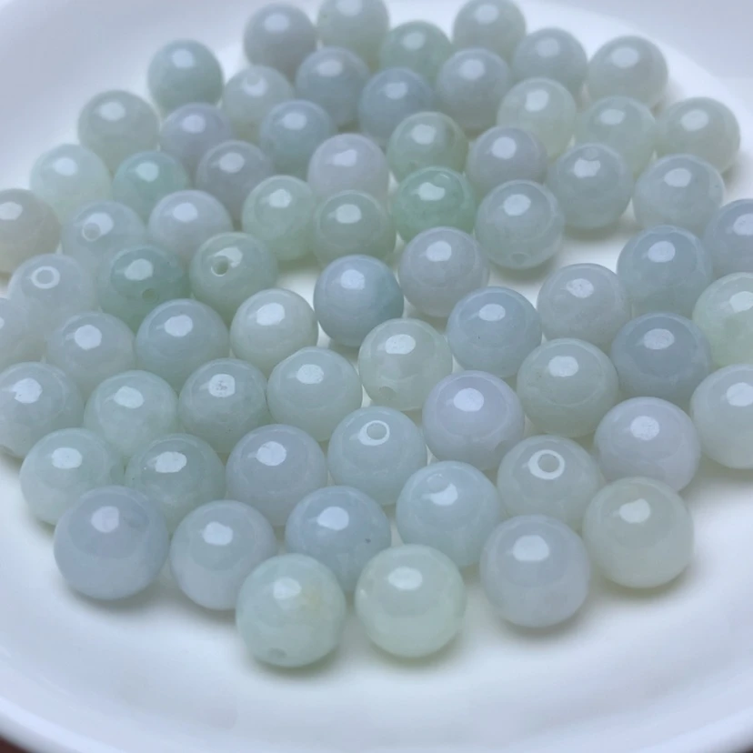 【闪购商品】未镶嵌手链翡翠卡7.6豆绿26个