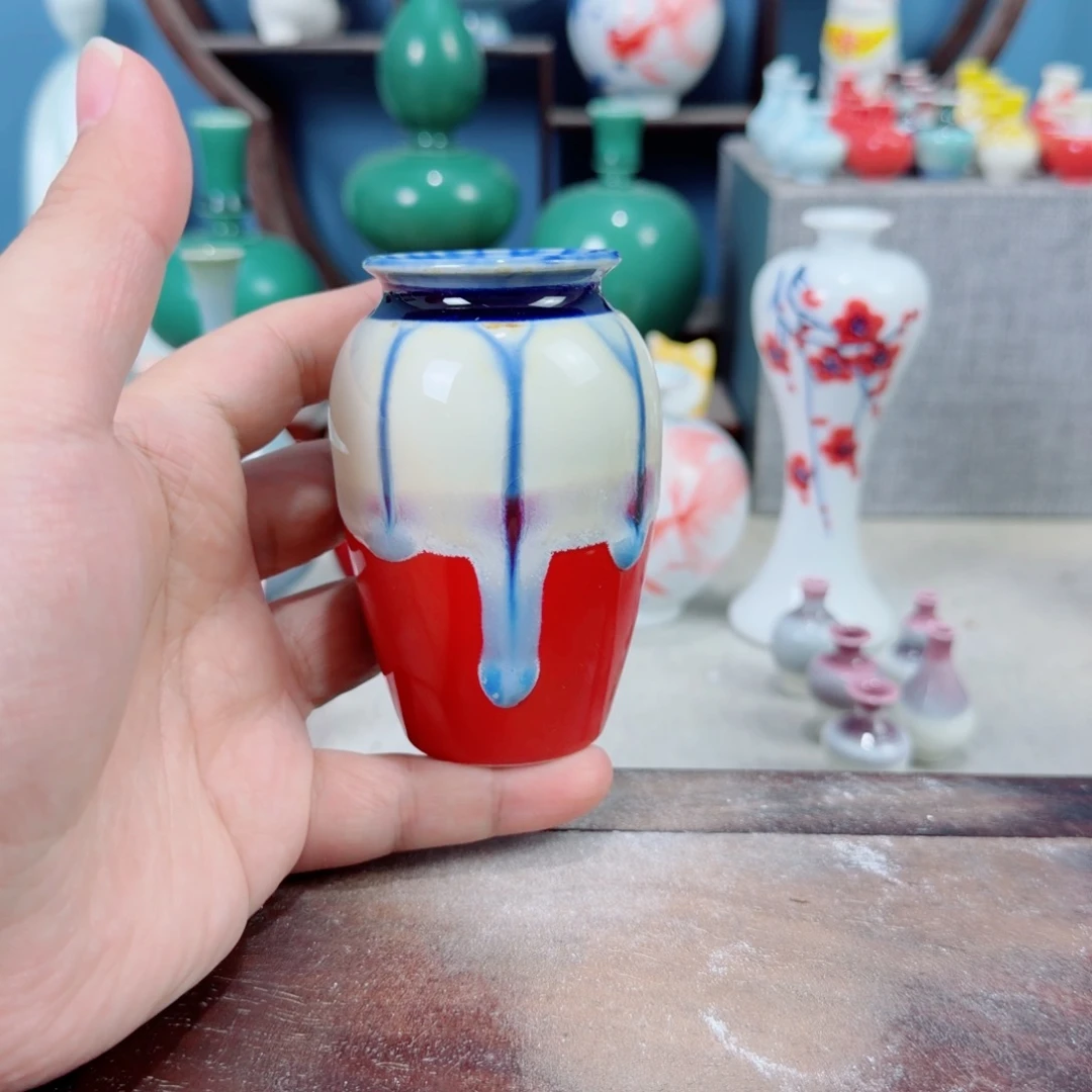 陶瓷手工小花器摆件