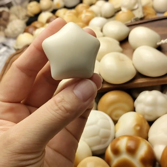 吊坠菩提根/象牙果星星补粉色钻