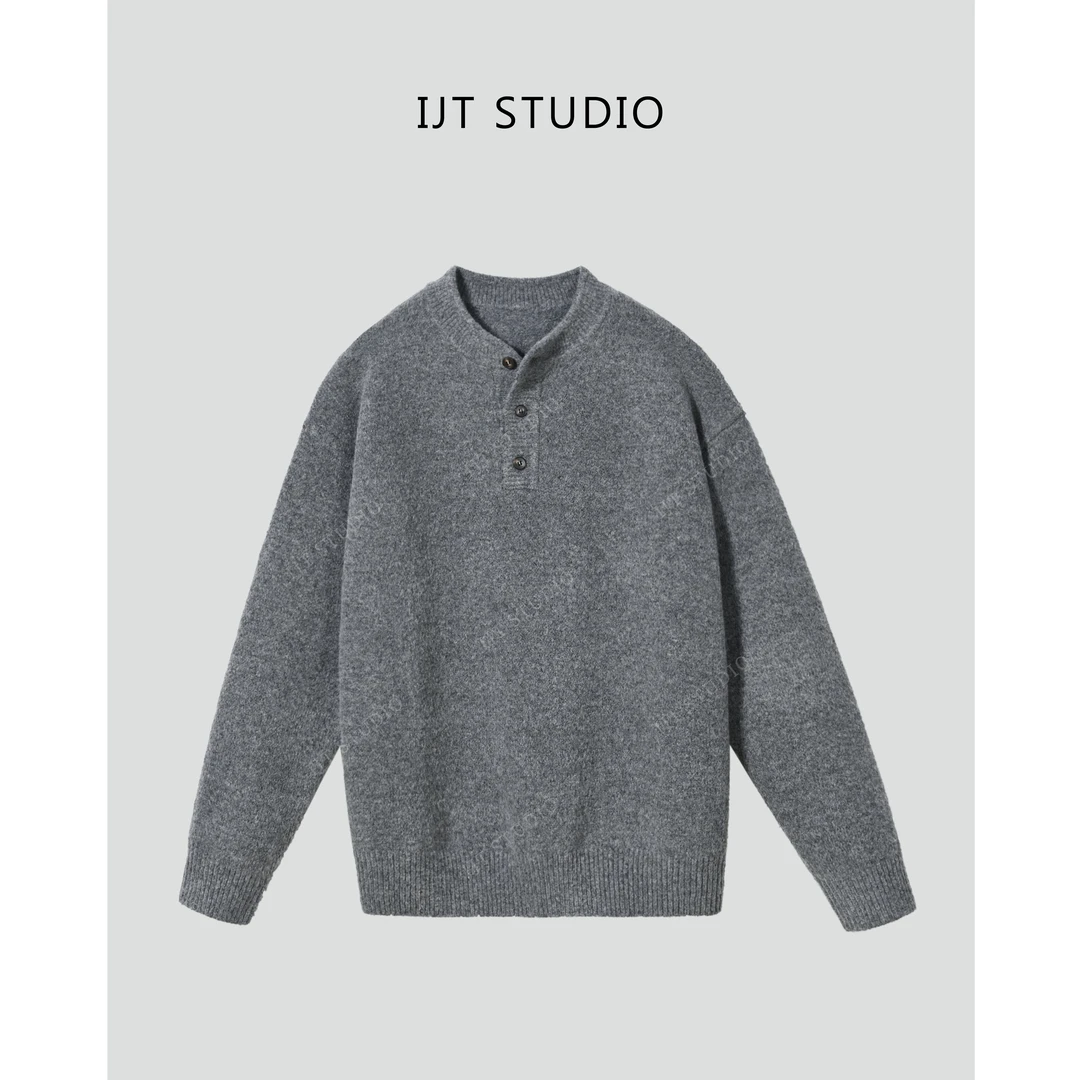 IJT studio冬季新品韩系高级感套头针织毛衣2500022