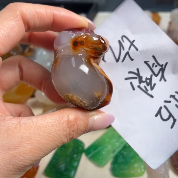 玛瑙/玉髓未镶嵌吊坠(不含链)