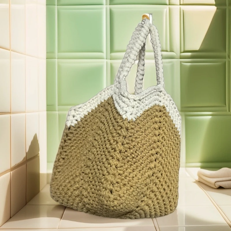 纯手工钩织菜篮子包（成品）